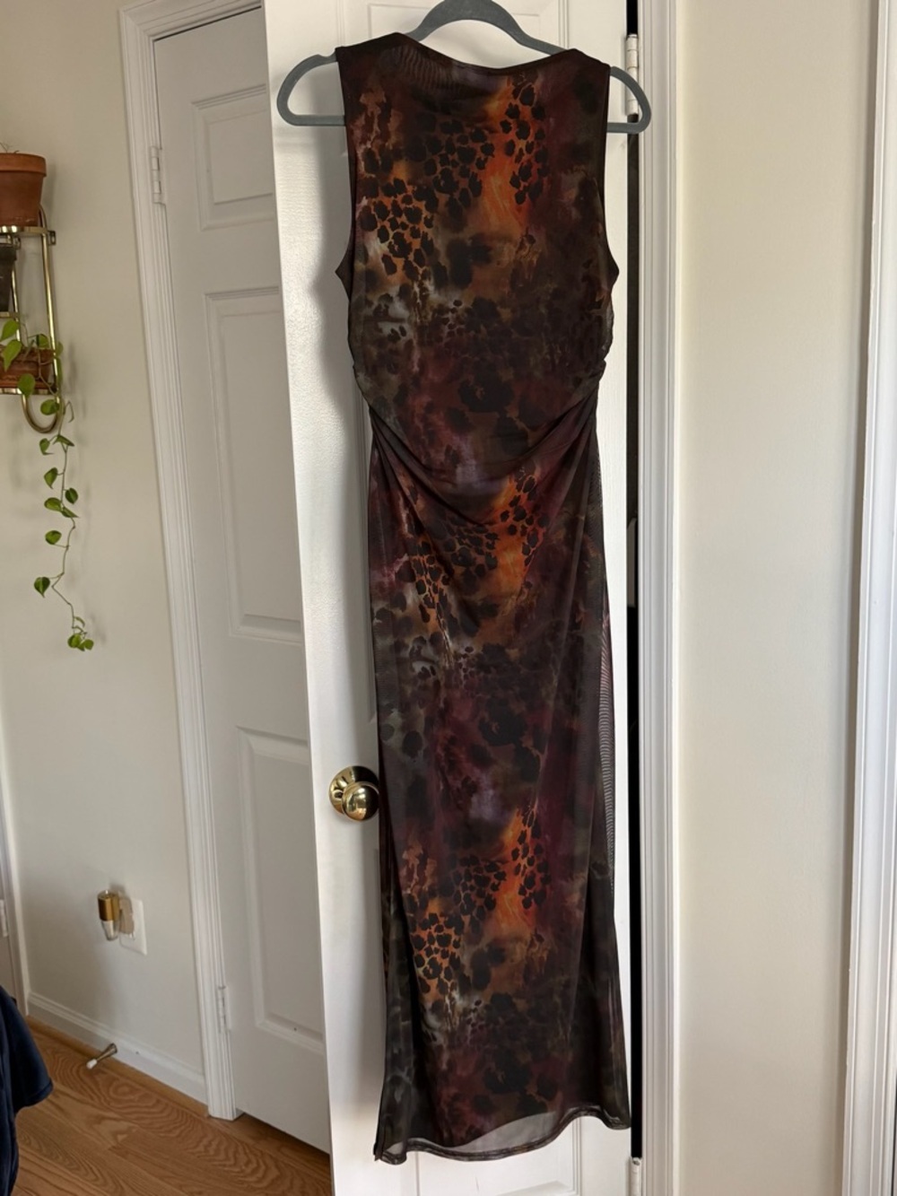 ASOS NWT Animal Print Dress Mesh Isabelle Pennington-Edmead Marigot Midaxi US 10 - Picture 6 of 9